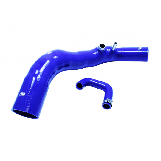 Samco Sport 2-dílná sada silikonových hadic pro vedení vzduchu k turbu pro Ford Mustang 2015 - On S550 2.3l EcoBoost, barva: modrá