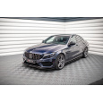 Maxton Design spoiler pod přední nárazník ver.1 pro Mercedes třída C W205/C43 AMG, černý lesklý plast ABS