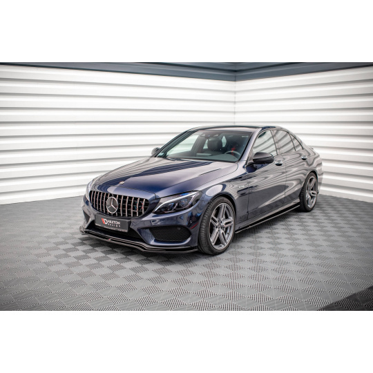 Maxton Design spoiler pod přední nárazník ver.1 pro Mercedes třída C W205/C43 AMG, černý lesklý plast ABS Maxton Design spoiler pod přední nárazník ver.1 pro Mercedes třída C W205/C43 AMG, černý lesklý plast ABS