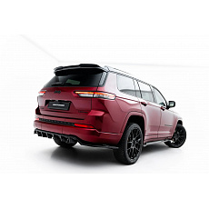 Maxton Design spoiler pod zadní nárazník s žebrováním pro Jeep Grand Cherokee L Mk5, černý lesklý plast ABS