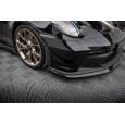 Maxton Design přítlačná křidélka předního nárazníku pro Porsche 911 992 GT3, černý lesklý plast ABS