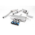Milltek Sport výfukový systém cat-back s rezonátorem - Type-R Style pro Honda Civic FK7 1.5T Si 5-dvéř Hatch (bez OPF/GPF) 2015-2024, GT-100 titanově modré koncovky
