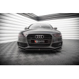 Maxton Design spoiler pod přední nárazník ver.4 pro Audi A4 B8 FL, černý lesklý plast ABS, Sedan/Avant S-Line