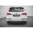 Maxton Design "Street Pro" difuzor zadního nárazníku pro Audi SQ5 Mk1, plast ABS bez povrchové úpravy, s černou a červenou linkou