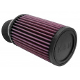 K&N univerzální kulatý filtr se vstupem 62 mm a výškou 152 mm, gumový vrchlík, vnější průměr 95 mm