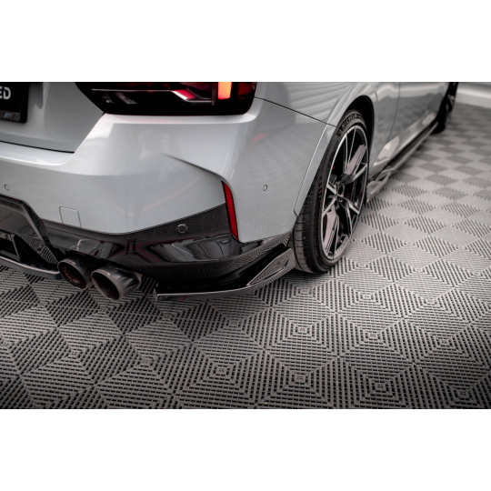 Maxton Design boční difuzory pod zadní nárazník ver.1 pro BMW řada 2 G42 M240i, černý lesklý plast ABS