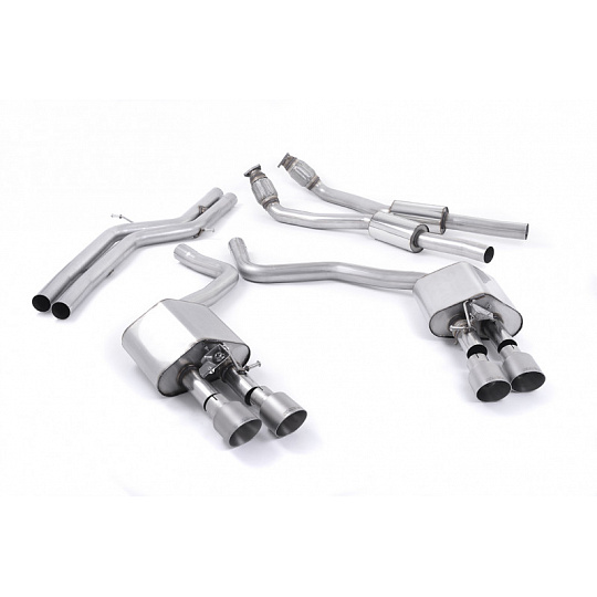 Milltek sport ValveSonic výfukový systém cat-back bez rezonátoru (hlasitější) pro Audi S6 4.0 TFSI C7 quattro 2012-2018, typ koncovek: GT-100 titanové Milltek sport ValveSonic výfukový systém cat-back bez rezonátoru (hlasitější) pro Audi S6 4.0 TFSI C7 quattro 2012-2018, typ koncovek: GT-100 titanové