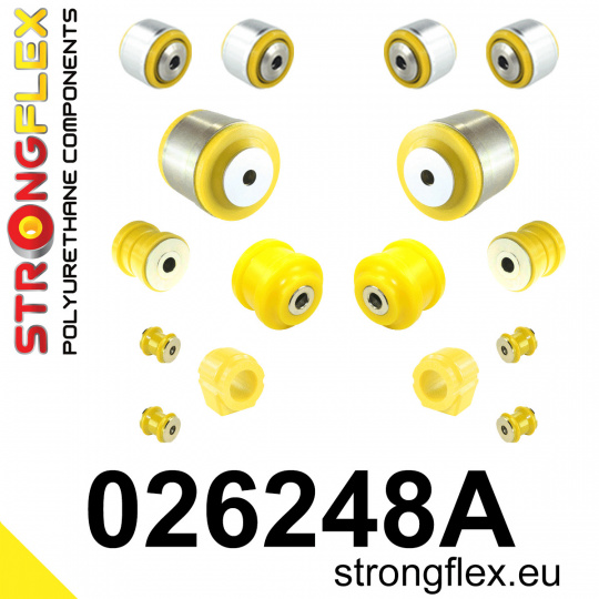 026248A: Strongflex Sada silentbloků předního zavěšení varianta SPORT