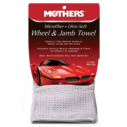 Mothers Microfiber Ultra-Soft Wheel & Jamb Towel - ultra jemný mikrovláknový sušící ručník na disky, sloupky a mezidveřní prostory, 40 x 50cm