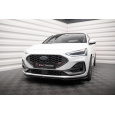 Maxton Design spoiler pod přední nárazník ver.1 pro Ford Focus, Focus ST Mk4, černý lesklý plast ABS