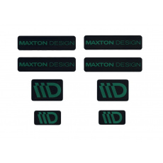 Maxton Design sada 3D samolepek 8 ks, barva: černá / zelená