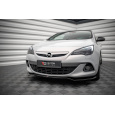 Maxton Design spoiler pod přední nárazník ver.2 pro Opel Astra J (Mk4), černý lesklý plast ABS, GTC OPC-Line