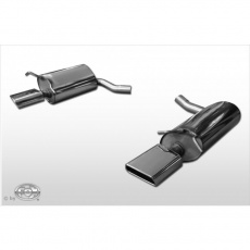 Fox Sportauspuff koncový tlumič výfuku s koncovkou 1x145x65 Typ 59 na obou stranách pro Mercedes třída E C207 2009- s motorem 3.0 CDI, 3.5