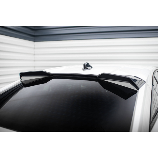 Maxton Design horní prodloužení spoileru 3d pro Peugeot 408 Mk1, černý lesklý plast ABS