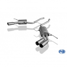 Fox Sportauspuff koncový tlumič výfuku s koncovkou 2x76 Typ 10 na obou stranách pro Mercedes třída M W164 s motorem 3.0 d, 3.5, 5.0