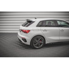 Maxton Design boční difuzory pod zadní nárazník ver.1 pro Audi S3 8Y, černý lesklý plast ABS