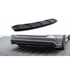 Maxton Design středový spoiler zadního nárazníku pro Audi A6 C7 FL, černý lesklý plast ABS Maxton Design středový spoiler zadního nárazníku pro Audi A6 C7 FL, černý lesklý plast ABS