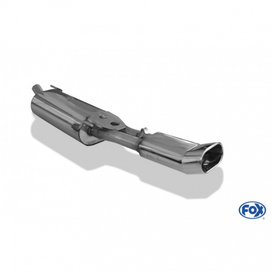 Fox Sportauspuff koncový tlumič výfuku s koncovkou 135x80 Typ 57 pro Volkswagen Vento s motorem 1.4, 1.6, 1.8, 1.9 D, 1.9 TDI