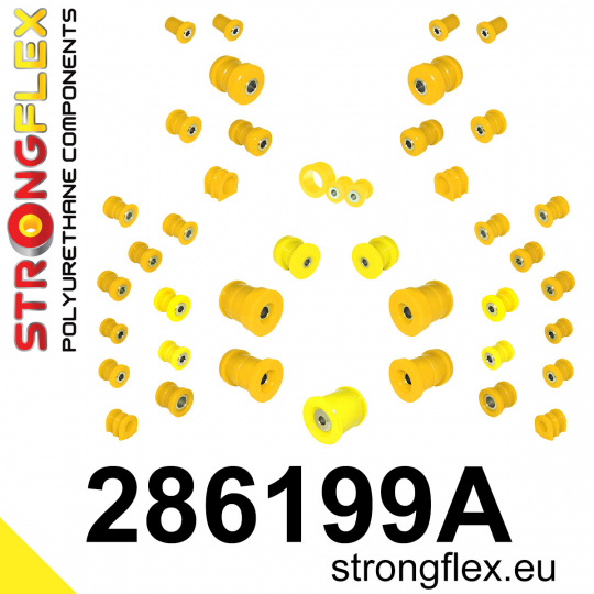286199A: Strongflex Kompletní sada silentbloků pro zavěšení varianta SPORT