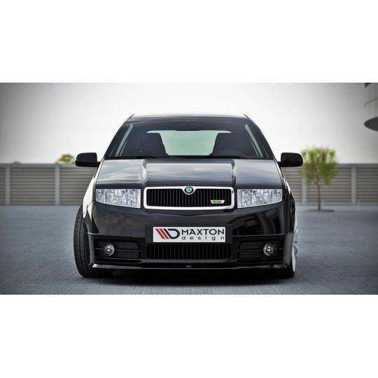 Maxton Design spoiler pod přední nárazník pro Škoda Fabia RS Mk1, černý lesklý plast ABS Maxton Design spoiler pod přední nárazník pro Škoda Fabia RS Mk1, černý lesklý plast ABS