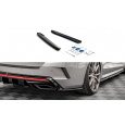 Maxton Design boční difuzory pod zadní nárazník ver.4 pro Škoda Octavia RS Mk4, carbon-Look