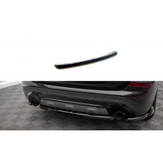Maxton Design středový spoiler zadního nárazníku pro BMW X3 G01, černý lesklý plast ABS