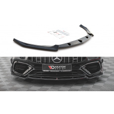 Maxton Design spoiler pod přední nárazník ver.2 pro Mercedes CLA C118/AMG 45, černý lesklý plast ABS