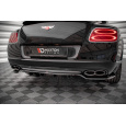 Maxton Design středový spoiler pod zadní nárazník s žebrováním pro Bentley Continental GT Mk2, černý lesklý plast ABS, V8 S, r.v. 2014-2016