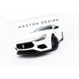 Maxton Design spoiler pod přední nárazník pro Maserati Ghibli Modena Mk3 Facelift, černý lesklý plast ABS