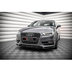 Maxton Design spoiler pod přední nárazník pro Audi A3 8V, černý lesklý plast ABS, Sportback