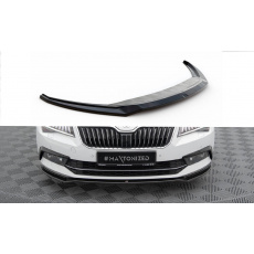 Maxton Design spoiler pod přední nárazník ver.2 pro Škoda Superb Mk3, černý lesklý plast ABS