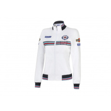 Sparco dámská mikina se zipem MARTINI RACING , barva: bílá, velikost: L