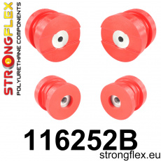 116252B: Strongflex Sada silentbloků zadního nosníku