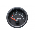 Autogauge palubní přístroj - tlak oleje s černým podkladem