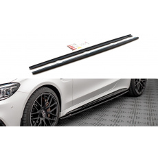 Maxton Design difuzory pod boční prahy pro Mercedes třída C W205 Facelift/63 AMG/Coupe, černý lesklý plast ABS Maxton Design difuzory pod boční prahy pro Mercedes třída C W205 Facelift/63 AMG/Coupe, černý lesklý plast ABS