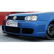 Maxton Design spoiler pod přední nárazník "Cupra look" pro Volkswagen Golf R Mk4, černý lesklý plast ABS