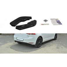 Maxton Design boční difuzory pod zadní nárazník pro Volkswagen Golf Mk7, černý lesklý plast ABS