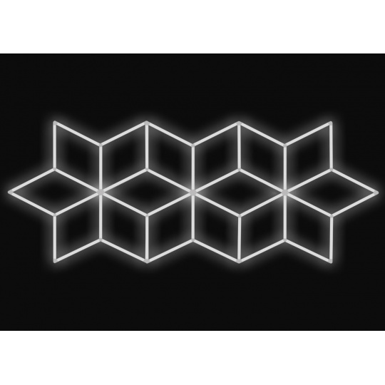 Kompletní LED svítidlo, rozměr: 558,6 x 243,9 cm, teplota světla: bílá 4000 K