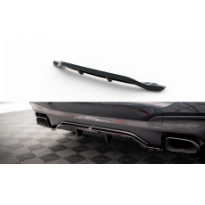 Maxton Design středový spoiler pod zadní nárazník s žebrováním pro BMW X3 G01, černý lesklý plast ABS, M40d