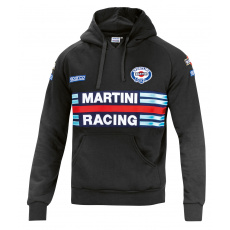 Sparco mikina s kapucí Martini Racing, barva: černá, velikost: XXL Sparco mikina s kapucí Martini Racing, barva: černá, velikost: XXL