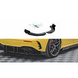 Maxton Design difuzory pod zadní nárazník s křidélky ver.2 pro Mercedes třída A W177 45 AMG, plast ABS bez povrchové úpravy