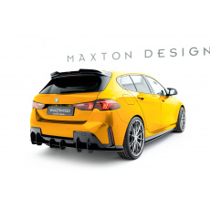 Maxton Design "Street Pro" difuzor zadního nárazníku pro BMW řada 1 F70, plast ABS bez povrchové úpravy, M-Pack, s černou a červenou linkou Maxton Design "Street Pro" difuzor zadního nárazníku pro BMW řada 1 F70, plast ABS bez povrchové úpravy, M-Pack, s černou a červenou linkou