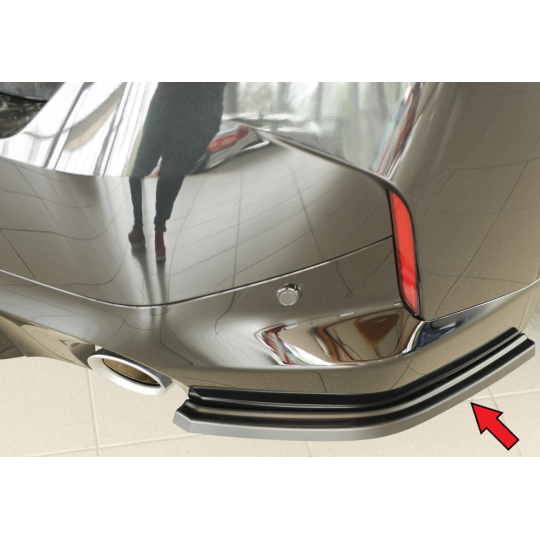 Rieger spoiler pod zadní nárazník na pravé straně pro BMW řada 2 G42 kupé r.v. 07/21-, plast ABS bez povrchové úpravy