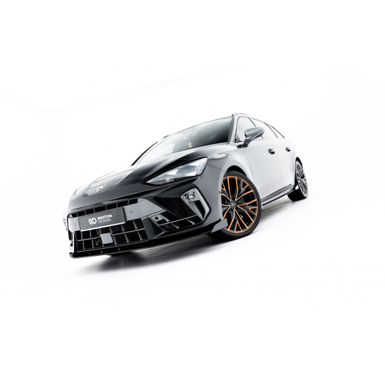Maxton Design "Street Pro" spoiler pod přední nárazník s křidélky pro Cupra Leon ST, plast ABS bez povrchové úpravy, Facelift