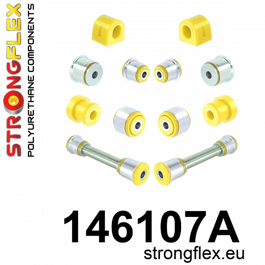 146107A: Strongflex Sada silentbloků předního zavěšení varianta SPORT 146107A: Strongflex Sada silentbloků předního zavěšení varianta SPORT