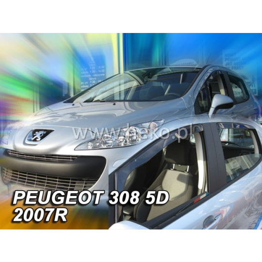 HEKO ofuky oken Peugeot 308 I htb 5dv (2007-2013) přední + zadní