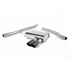 Milltek Sport výfukový systém cat-back bez rezonátoru (hlasitější) pro New Mini Mk3 (F56) Mini Cooper S 2.0 Turbo (UK a EU modely, předfacelift) 2014-2018, černé koncovky