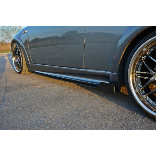 Maxton Design "Racing" difuzory pod boční prahy pro Mini Cooper R53, plast ABS bez povrchové úpravy