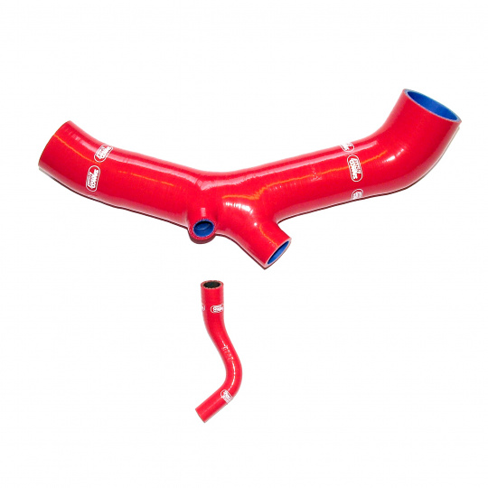 Samco Sport 2-dílná sada silikonových hadic pro vedení vzduchu k turbu pro Mitsubishi Colt 2005 - 2009 CZT Turbo, barva: modrá