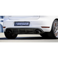 Rieger vložka zadního nárazníku pro Volkswagen Golf 6 GTD, GTI 3-dvéř., 5-dvéř., kabriolet, plast ABS s povrchovou úpravou Carbon-Look